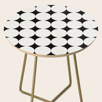 Circular Minimalism - Black & White Side Table Gallery Image 2