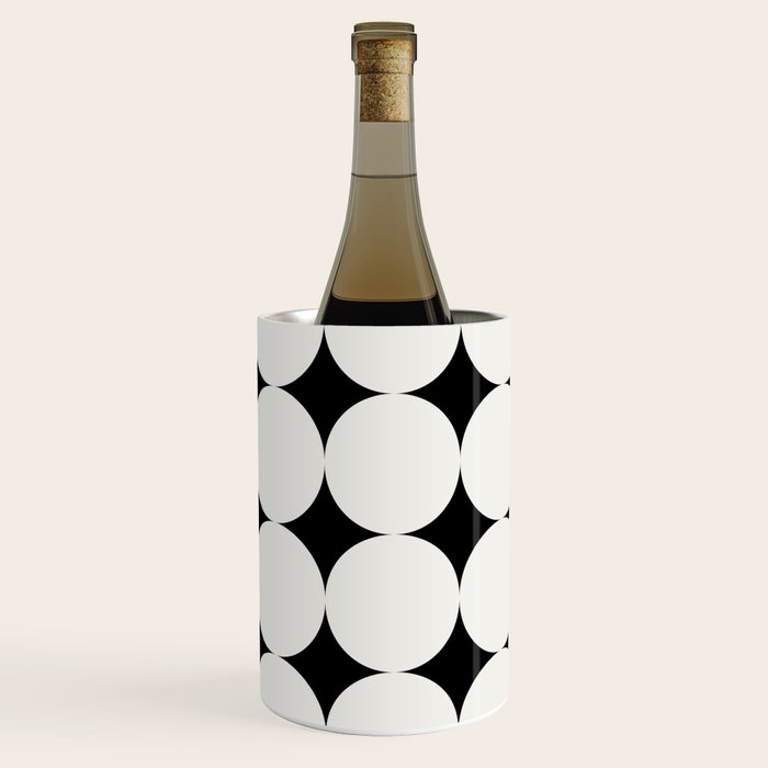 Circular Minimalism - Black & White Wine Chiller Gallery Image 3