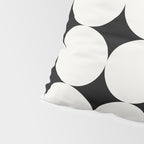 Circular Minimalism - Black & White Pillow Sham Gallery Image 4