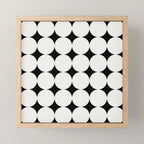 Circular Minimalism - Black & White Mini Art Print Gallery Image 1