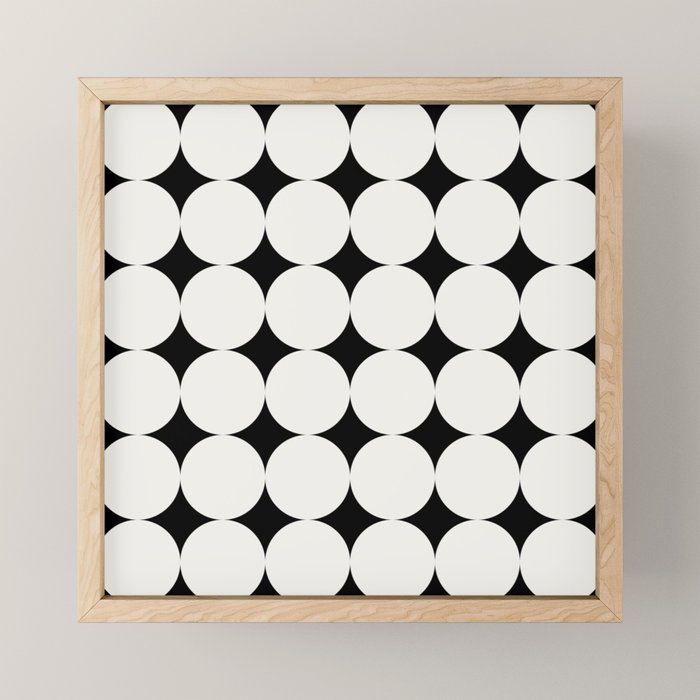 Circular Minimalism - Black & White Mini Art Print Gallery Image 1