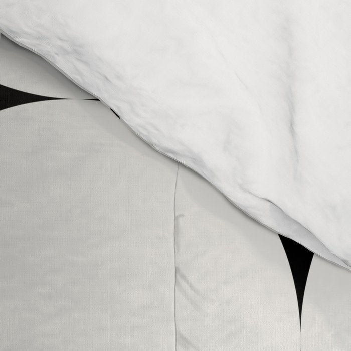 Circular Minimalism - Black & White Comforter Gallery Image 4
