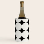 Circular Minimalism - Black & White Wine Chiller Gallery Image 1