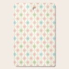 Mid Century Modern Atomic Stars Soft Pastel Retro Starburst Pattern Cutting Board Gallery Image 1