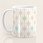 Mid Century Modern Atomic Stars Soft Pastel Retro Starburst Pattern Coffee Mug Gallery Image 3