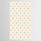 Mid Century Modern Atomic Stars Soft Pastel Retro Starburst Pattern Tablecloth Gallery Image 2