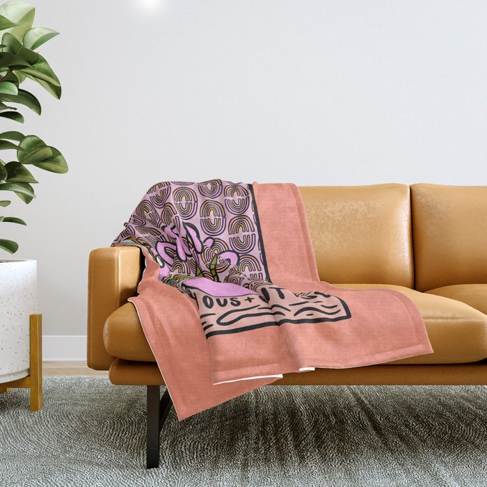 Scorpio Plant Throw Blanket Gallery Image 1