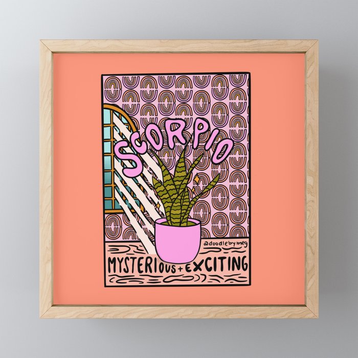 Scorpio Plant Mini Art Print Gallery Image 1