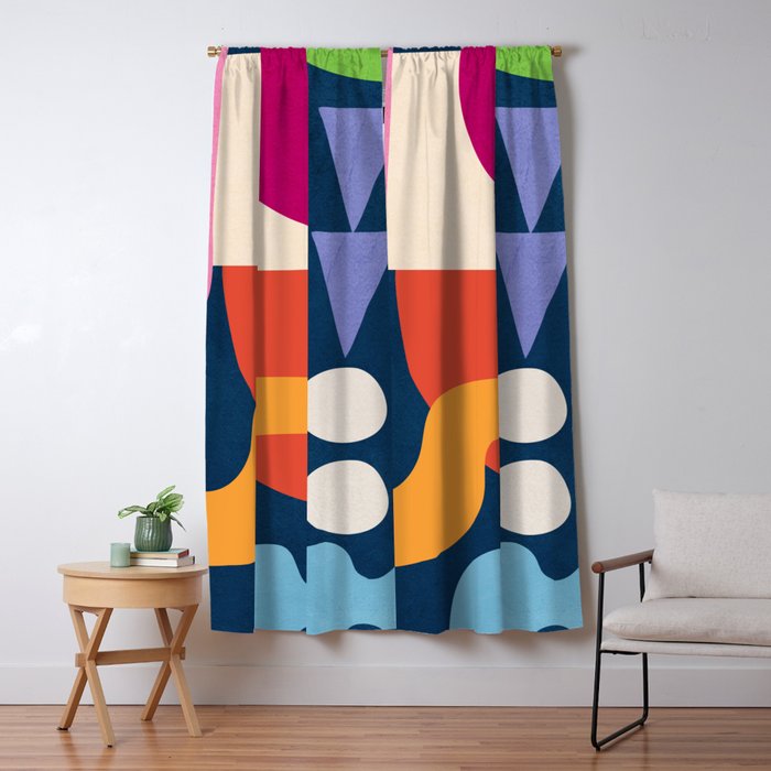 Modern Abstract Art 41 Window Curtain Gallery Image 5