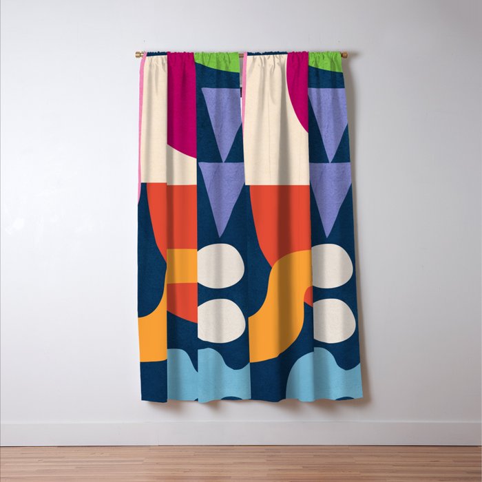 Modern Abstract Art 41 Window Curtain Gallery Image 3