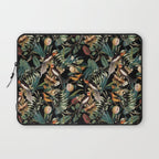 Floral and Birds Vintage Garden Night Laptop Sleeve Gallery Image 1