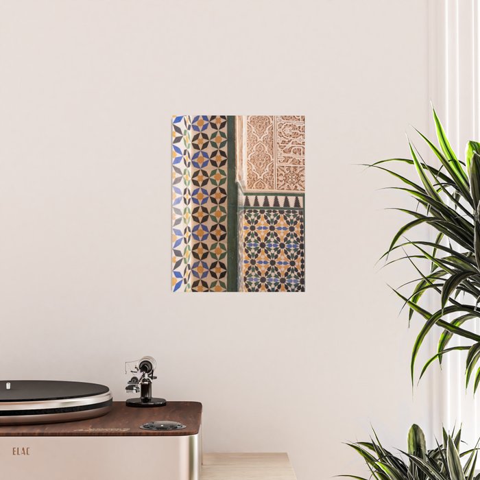 Historical Tiles - Alhambra Granada Spain Poster Gallery Image 2