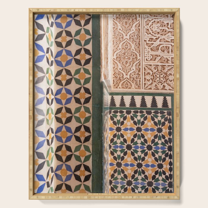 Historical Tiles - Alhambra Granada Spain Serving Tray Gallery Image 1