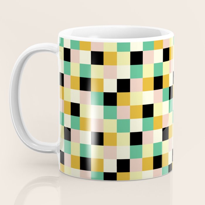 Bold Colorful Checks Pattern - Small XXXIII Coffee Mug Gallery Image 3