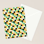 Bold Colorful Checks Pattern - Small XXXIII Stationery Card Gallery Image 2