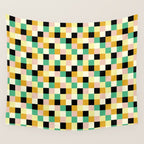 Bold Colorful Checks Pattern - Small XXXIII Wall Tapestry Gallery Image 4
