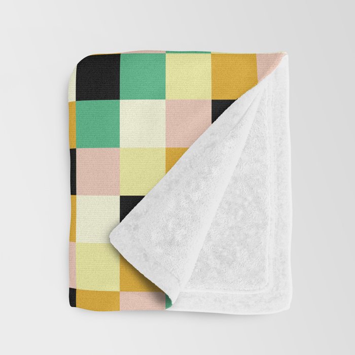 Bold Colorful Checks Pattern - Small XXXIII Throw Blanket Gallery Image 3