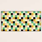 Bold Colorful Checks Pattern - Small XXXIII Desk Mat Gallery Image 3