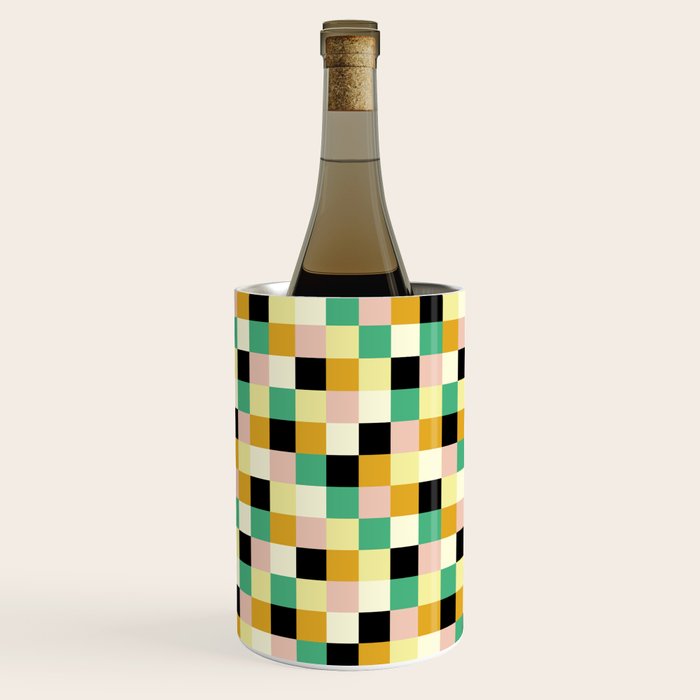 Bold Colorful Checks Pattern - Small XXXIII Wine Chiller Gallery Image 2