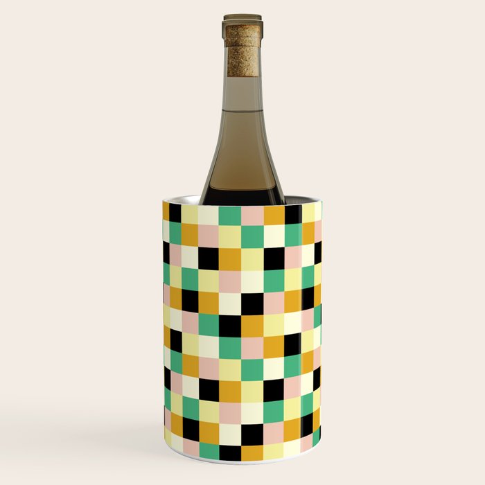 Bold Colorful Checks Pattern - Small XXXIII Wine Chiller Gallery Image 1