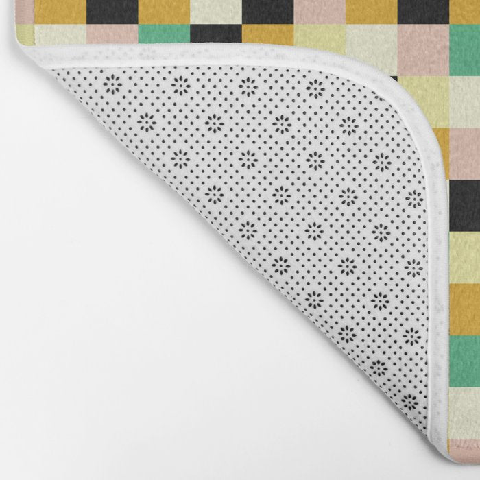 Bold Colorful Checks Pattern - Small XXXIII Bath Mat Gallery Image 2