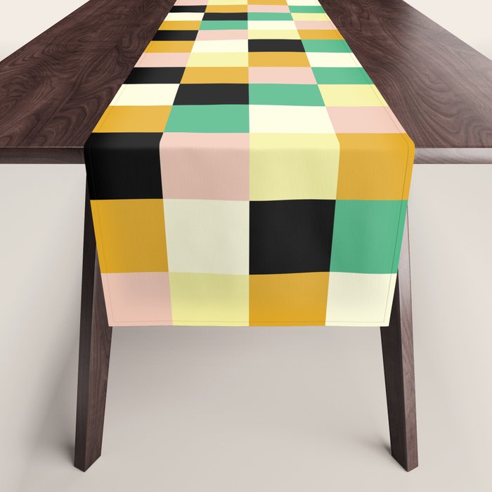 Bold Colorful Checks Pattern - Small XXXIII Table Runner Gallery Image 1