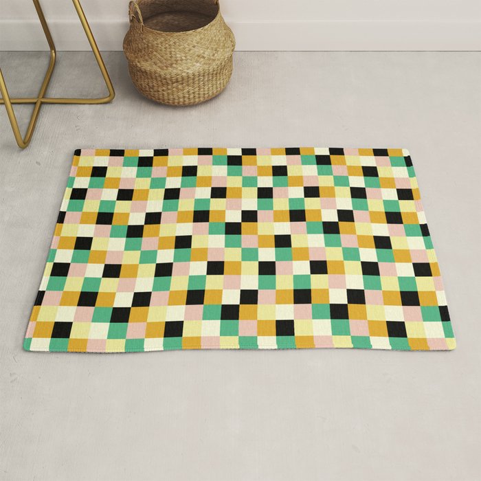 Bold Colorful Checks Pattern - Small XXXIII Rug Gallery Image 1