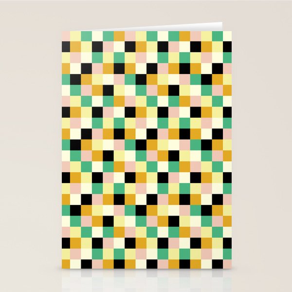 Bold Colorful Checks Pattern - Small XXXIII Stationery Card Gallery Image 2