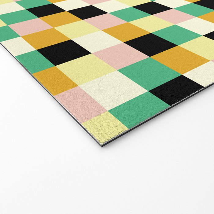 Bold Colorful Checks Pattern - Small XXXIII Welcome Mat Gallery Image 2