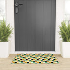 Bold Colorful Checks Pattern - Small XXXIII Welcome Mat Gallery Image 3