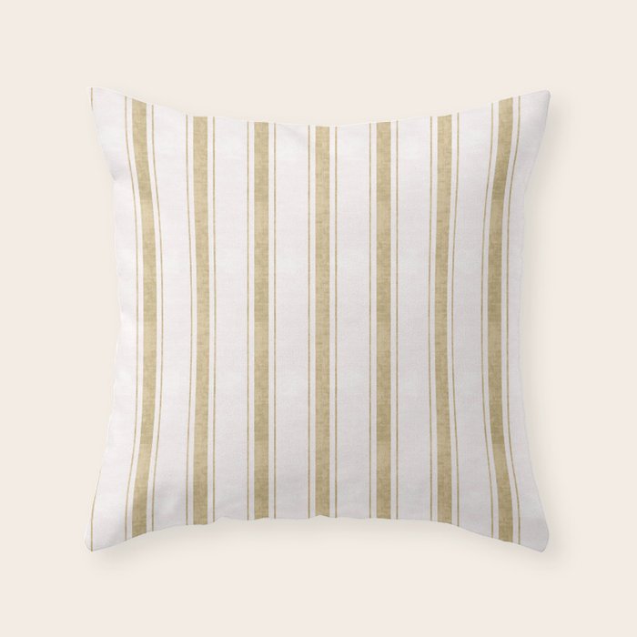 AEGEAN JUTE STRIPE Throw Pillow Gallery Image 6