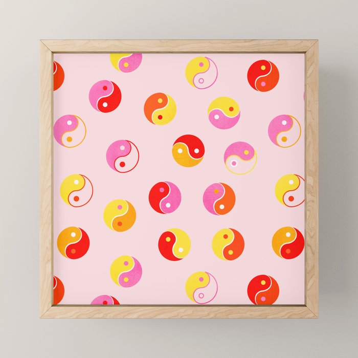 Ying Yang Bright Pattern Mini Art Print Gallery Image 1
