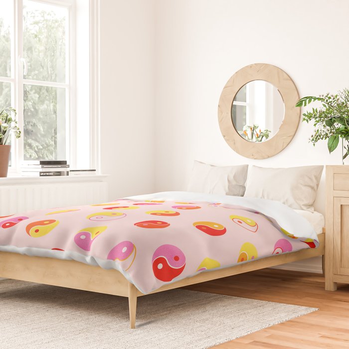 Ying Yang Bright Pattern Duvet Cover Gallery Image 2
