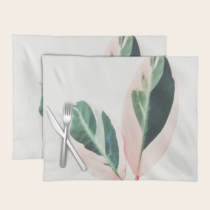 Pink Leaves I Placemat Gallery Image 1