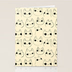 Cute Kawaii Cat Face Doodle Sketch Drawings Stationery Card Gallery Image 2