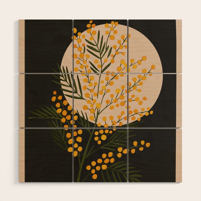 The Mimosa 1 Wood Wall Art Gallery Image 1