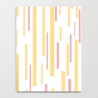Interrupted Lines Mid-Century Modern Pattern in Mustard Yellow, Bright Pink, and White Notebook Gallery Image 4