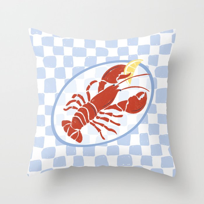 Fresh Lobster Throw Pillow Gallery Image 6