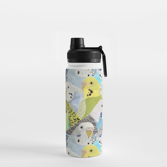 Budgie Parakeets Water Bottle Gallery Image 2