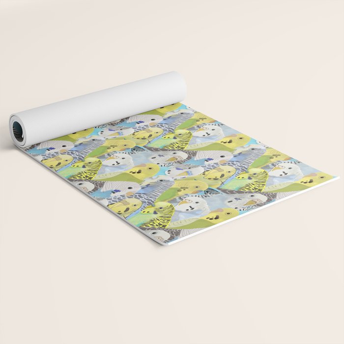 Budgie Parakeets Yoga Mat Gallery Image 2