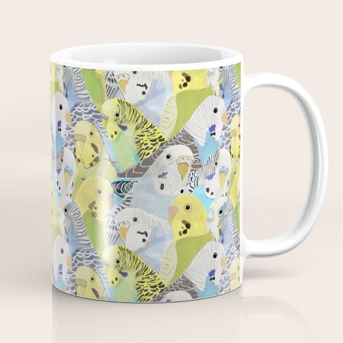 Budgie Parakeets Coffee Mug Gallery Image 1
