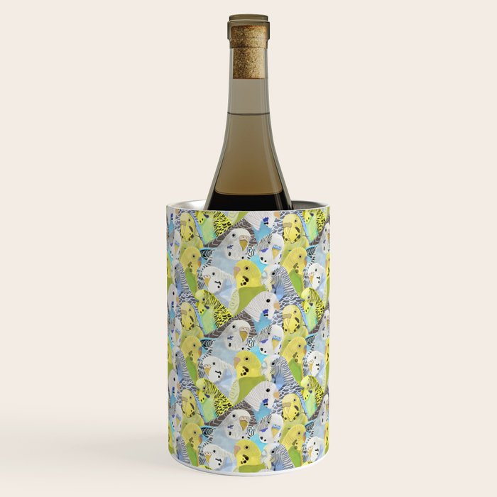 Budgie Parakeets Wine Chiller Gallery Image 1