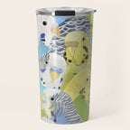 Budgie Parakeets Travel Mug Gallery Image 1