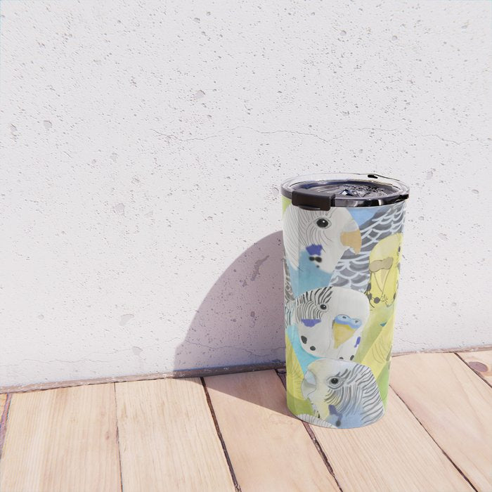 Budgie Parakeets Travel Mug Gallery Image 4