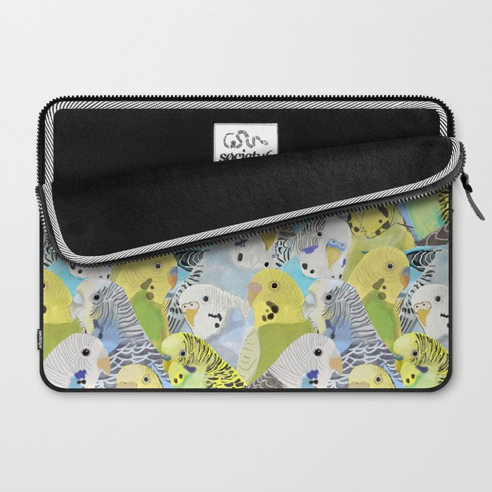 Budgie Parakeets Laptop Sleeve Gallery Image 2