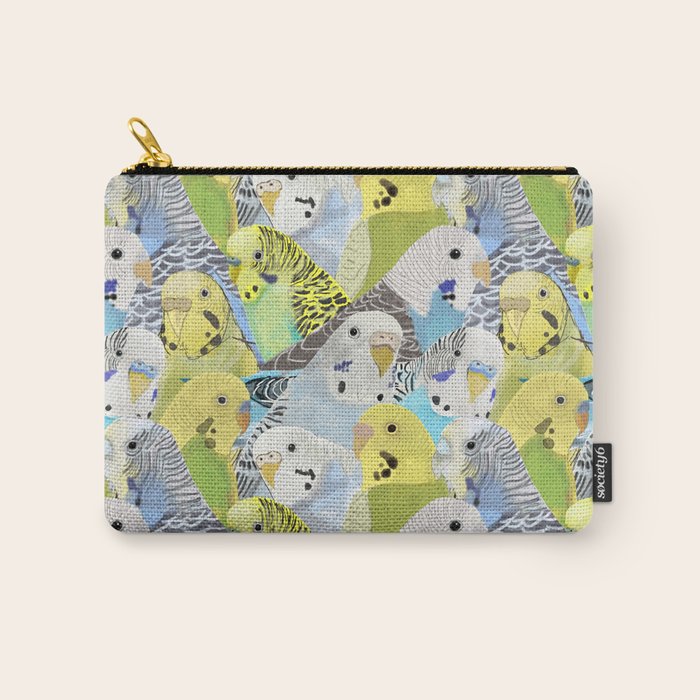 Budgie Parakeets Carry All Pouch Gallery Image 1