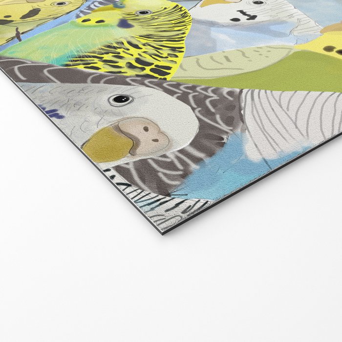 Budgie Parakeets Welcome Mat Gallery Image 2