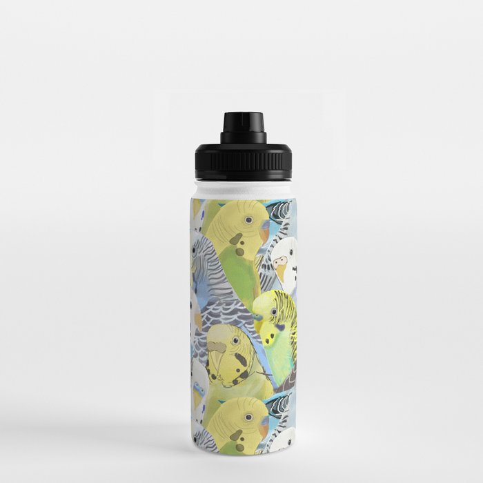 Budgie Parakeets Water Bottle Gallery Image 3
