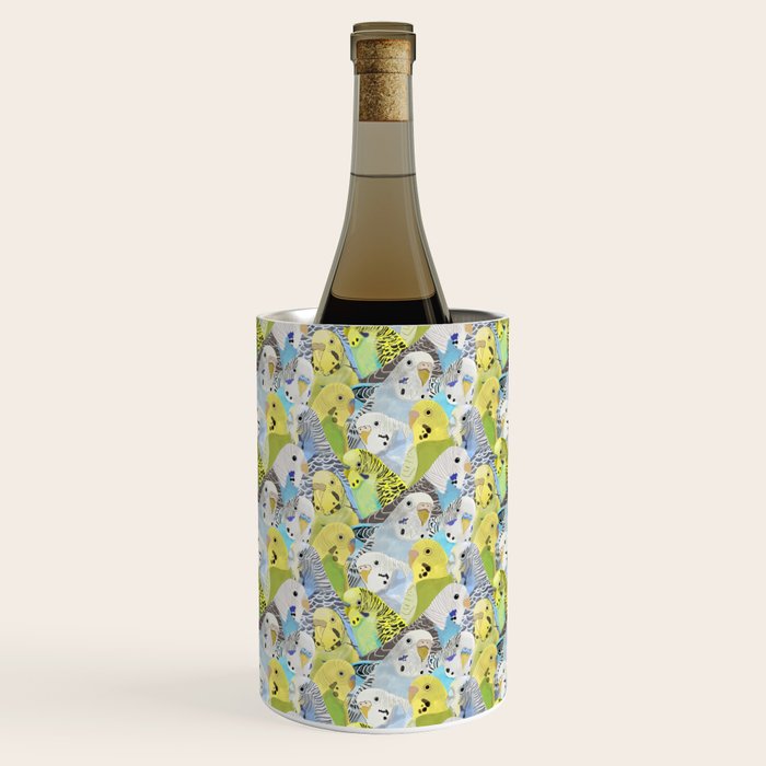 Budgie Parakeets Wine Chiller Gallery Image 2