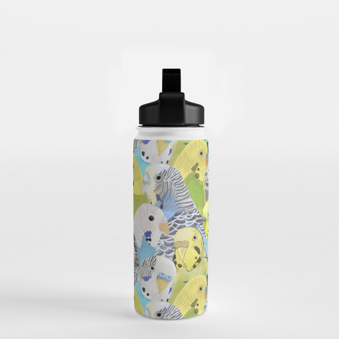Budgie Parakeets Water Bottle Gallery Image 2